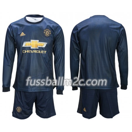Fußballtrikots Manchester United Kinder Ausweich Trikotsatz 2018-2019 Langarm Fußballtrikots Manchester United Kinder Ausweich Trikotsatz 2018-2019 Langarm